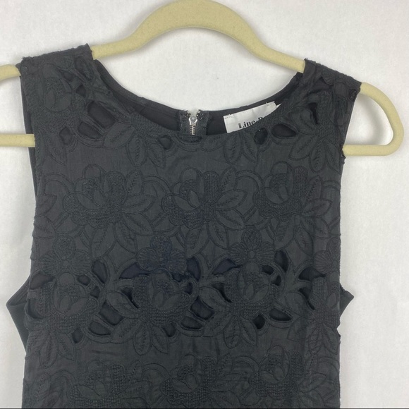 Line & Dot Ganen Black Lace Embroidered Mini Dress - Picture 5 of 10